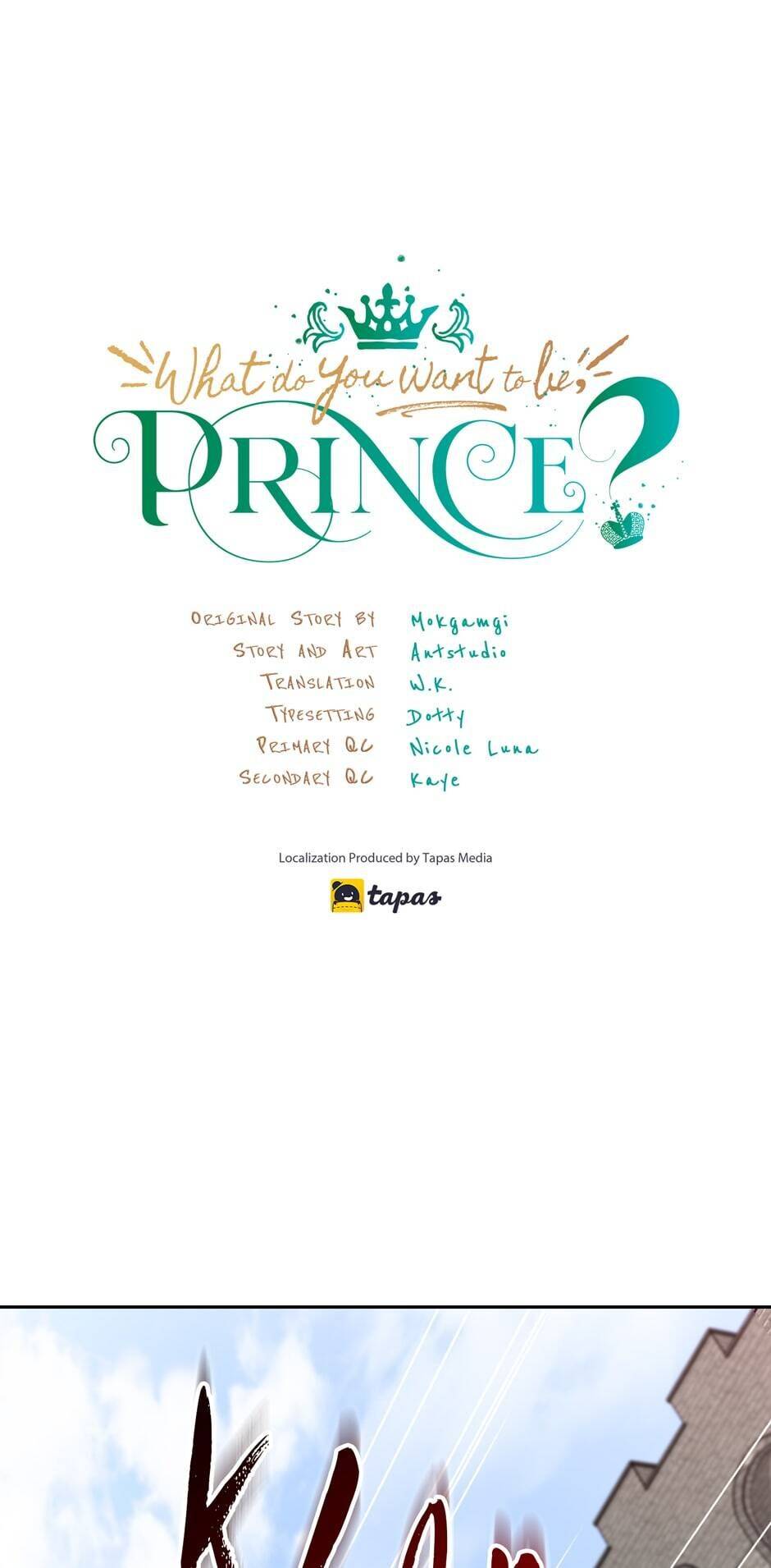 What Do You Want to Be, Prince Chapter 15