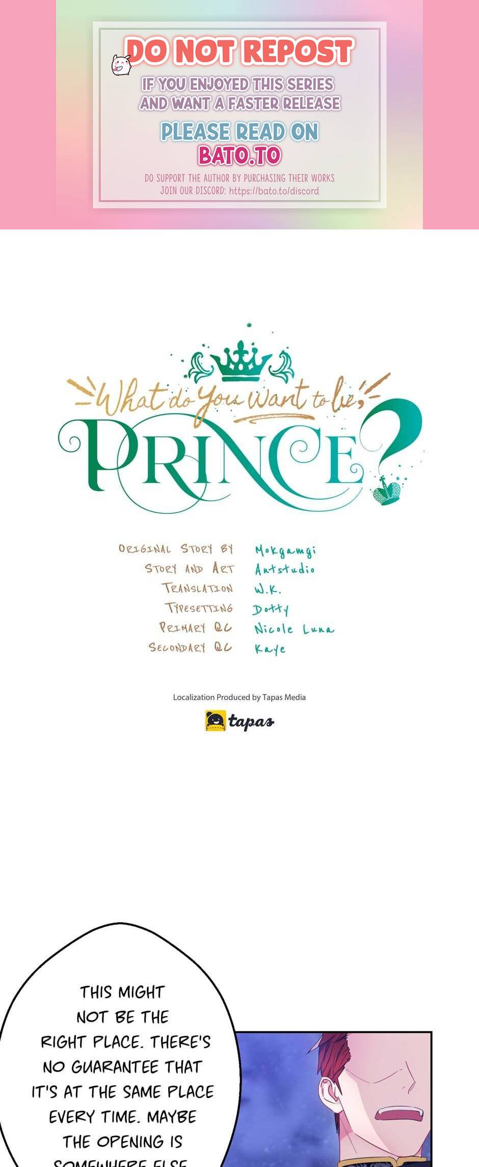 What Do You Want to Be, Prince Chapter 19