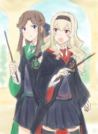 Maya And Claudine In Hogwarts School Of Witchcraft And Wizardry