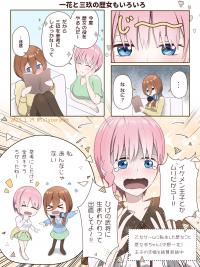 5Toubun no Hanayome - Various happenings with Ichika and Miku being a girl who is obsessed with history (Doujinshi)